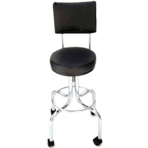 Banco Con Respaldo y Ruedas Tapizado