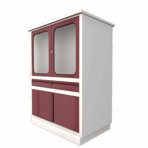 Vitrina Medica Hamilton Combinada